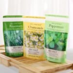 spa luxetique Bath Salts Gift Set 6-Pack, Foot and Body Sea Salts for Soaking, Wooden Scooper, 0.5oz Argan Oil, Bath Salts for Women Relaxing, Mother's Day Gifts for Mom - Image 2