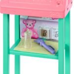 Barbie Baby Doctor Doll with Blonde Fashion Doll Wearing Pink Scrubs, 1 Baby Doll with Baby Accessories & Furniture, JCR72 - Image 3