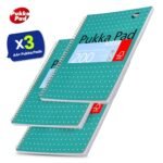 Pukka Pad A4+ Metallic Jotta Notebook 22.5x29.6 cm Wirebound, 80 GSM Paper, 200 Pages, 8mm Lined with 4-Hole Punch Margins, Perforated Edges Notebook for School & Office (Green) (Pack of 3) - Image 7