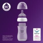 Philips Avent Natural Response Baby Bottle - 3 x 260ml Baby Milk Bottle for Newborns and Up, BPA Free, 1+ Months (Model SCY903/03) - Image 9