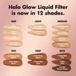 e.l.f. Halo Glow Liquid Filter, Complexion Booster For A Glowing, Soft-Focus Look, Infused With Hyaluronic Acid, Vegan & Cruelty-Free, 6 Tan - Deep - Image 7