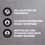 DOVE MEN + CARE Body and Face Scrub Charcoal + Clay Body Wash for Men with 24-Hour Nourishing Micromoisture Technology 30 oz - Image 5