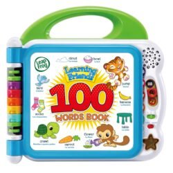 LeapFrog 601503 Learning Friends 100 Words Baby Book Educational and Interactive Bilingual Playbook Toy Toddler and Pre School Boys & Girls 1, 2, 3, 4+ Year Olds, Multi-Colour, One Size