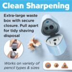 Faber-Castell Grip 580074 Pencil Set with Sharpener and Eraser 5-Piece Writing Set Sky Blue - Image 5