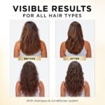 Pantene Shampoo & Conditioner Set, Daily Moisture Renewal - Pro-V Nutrients for Dry, Color-Treated, Straight to Curly Hair, 72-Hour Hydration & Softness, 52.8 Oz Total + Miracle Rescue Shot (0.5 Oz) - Image 11