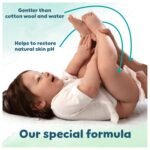 Pampers Harmonie New Baby Wipes Plastic Free 9 Packs of 46 Wipes, 414 Baby Wet Wipes, Help Restore Natural Skin pH - Image 7