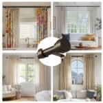 Oneach Brown Curtain Rods for Windows 28 to 48 Inch, 1 Inch Pole Adjustable Length Heavy Duty Metal Curtain Rod Set, for Outdoor Bedroom Kitchen Living Room (16 to 60 Inch) - Image 2