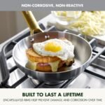 GreenPan Stainless Steel Tri-Ply Reserve 10 Piece Cookware Pots and Pans Set, Multiclad, PFAS-Free, Induction, Oven & Broiler Safe to 600°F, Heat Responsive Core, Dishwasher Safe, Glass Lids - Image 8