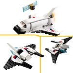 LEGO 31134 Creator 3 in 1 Space Shuttle Toy to Astronaut Figure to Spaceship, Building Toys for Kids, Boys, Girls Aged 6 and up, Creative Gift Idea - Image 8