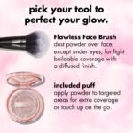 e.l.f. Halo Glow Powder Filter, Pressed Finishing Powder, Buildable Coverage, Crease-Resistant, Blurs the Appearance of Pores, With Velour Puff and Mirror, Vegan & Cruelty-Free, Medium Warm - Image 6