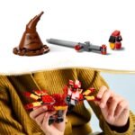 LEGO Harry Potter Fawkes: Dumbledore’s Phoenix Toy – Play & Display Bird Figure – Incl. Sorting Hat & Sword of Gryffindor – Birthday Gift for 8+ Year Old Girls & Boys - 76448 - Image 7