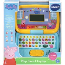 VTech Peppa Pig: Play Smart Laptop | Interactive Learning Laptop for Kids with Letters & Numbers | Suitable for Boys & Girls 2, 3, 4, 5 and 6 Years, English Version