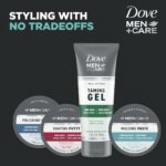 DOVE MEN + CARE Styling Aid 3 count Sculpting Hair Paste Hair Product for a Medium Hold Hair Styling for a Textured Look With A Matte Finish 1.75 oz - Image 4