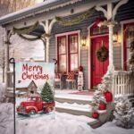 Cryfox Merry Christmas Garden Flags Xmas Red Truck Double Sided 12 x 18 Winter Snow Holiday Yard Flags for Outside Seasonal Outdoor Yard Garden Decorations - Image 5