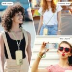 MoKo Adjustable Cell Phone Lanyard, Premium 8mm Thick Rope Mobile Phone Strap for iPhone, Samsung and More | Neck Strap×1, Wrist Strap×1, Lanyard Patch×2, Licht Green - Image 2