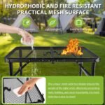 Small Folding Grill Table, Easy for Storage, Compact and Portable Picnic Table for Grill, Outdoor Camping, Garden, Patio, Dining, BBQ, Party, Market, 2Ft - Image 5