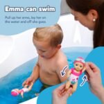 BABY born Splish Splash Emma, Interactive Bath Time Toy Swimming Emma with Wind Up Mechanism, Colourful Toddler Bath Toy, Sensory Fun and Development, 839133 Zapf Creation, Pink - Image 5
