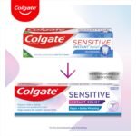 Colgate Sensitive Instant Relief Repair + Gentle Whitening Toothpaste | Instant* and Long-Lasting** Sensitivity Relief | Protective Layer with Calcium** | Fluoride Toothpaste | 4 Pack, 75ml Tubes - Image 6