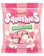 Swizzels Squashies Sweets, Strawberry and Cream Flavour Sweets, Single Bag 140g