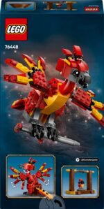 LEGO Harry Potter Fawkes: Dumbledore’s Phoenix Toy – Play & Display Bird Figure – Incl. Sorting Hat & Sword of Gryffindor – Birthday Gift for 8+ Year Old Girls & Boys - 76448 - Image 4