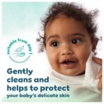 Pampers Harmonie New Baby Wipes Plastic Free 9 Packs of 46 Wipes, 414 Baby Wet Wipes, Help Restore Natural Skin pH - Image 5