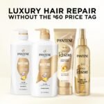 Pantene Shampoo & Conditioner Set, Daily Moisture Renewal - Pro-V Nutrients for Dry, Color-Treated, Straight to Curly Hair, 72-Hour Hydration & Softness, 52.8 Oz Total + Miracle Rescue Shot (0.5 Oz) - Image 8