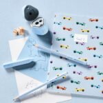 Faber-Castell Grip 580074 Pencil Set with Sharpener and Eraser 5-Piece Writing Set Sky Blue - Image 3