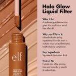 e.l.f. Halo Glow Liquid Filter, Complexion Booster For A Glowing, Soft-Focus Look, Infused With Hyaluronic Acid, Vegan & Cruelty-Free, 6 Tan - Deep - Image 6