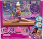 BARBIE Gymnastic Fun Play Set with Balance Beam and Over 10 Thematic Matching Pieces for Victory Stories, HRG52, Blonde Doll - Image 2